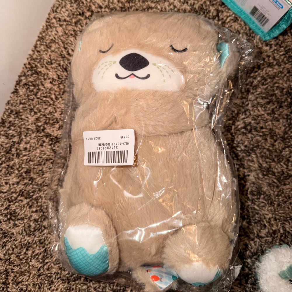 NWT My Breathing Otter - Light & Sound Stuffed Animal